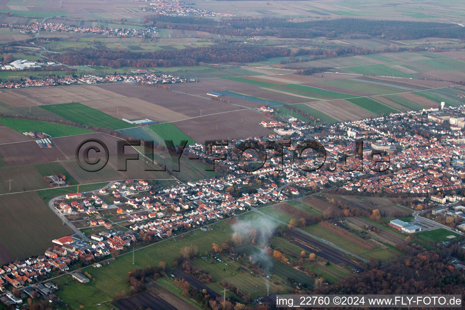 Photographie aérienne de Kandel dans le département Rhénanie-Palatinat, Allemagne