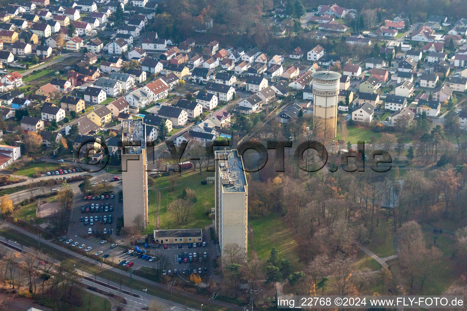 Dorschberg à Wörth am Rhein dans le département Rhénanie-Palatinat, Allemagne d'en haut