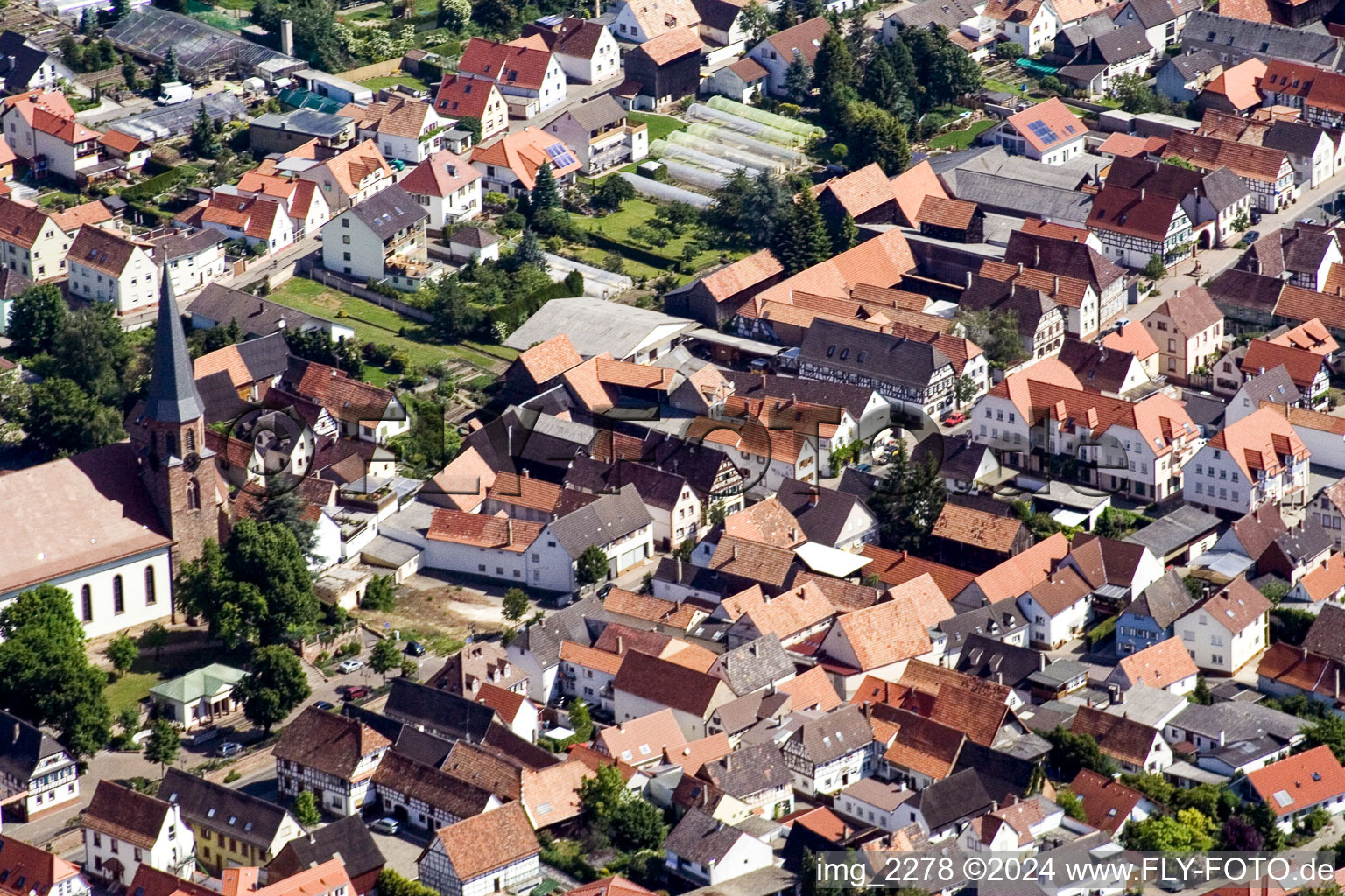 Quartier Herxheim in Herxheim bei Landau dans le département Rhénanie-Palatinat, Allemagne d'un drone