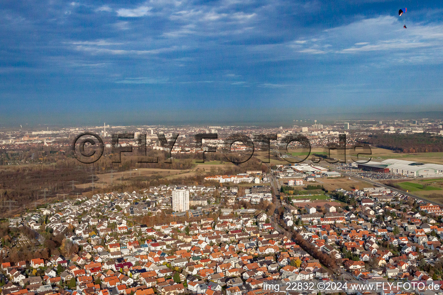 Photographie aérienne de Quartier Forchheim in Rheinstetten dans le département Bade-Wurtemberg, Allemagne