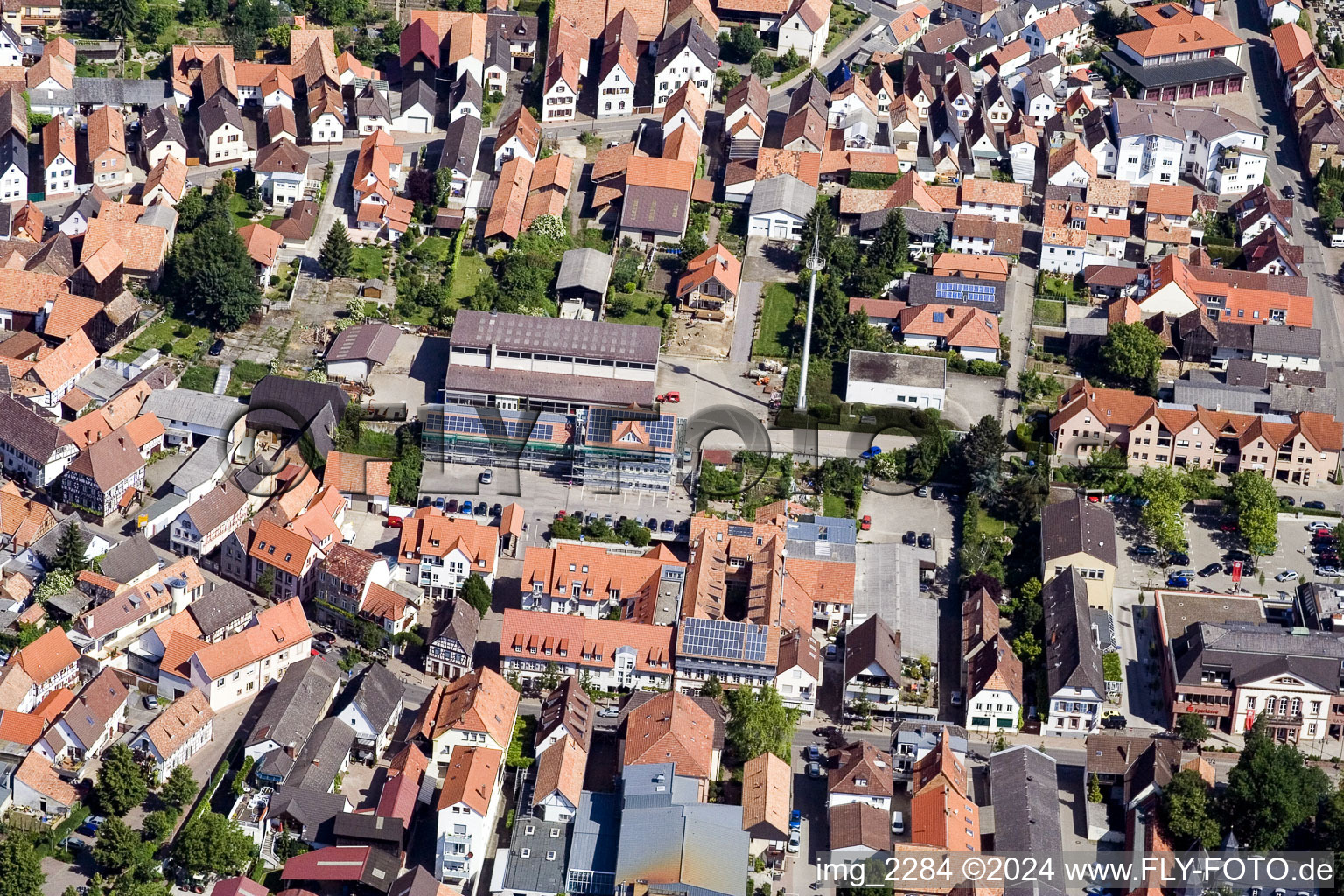 Quartier Herxheim in Herxheim bei Landau dans le département Rhénanie-Palatinat, Allemagne d'en haut