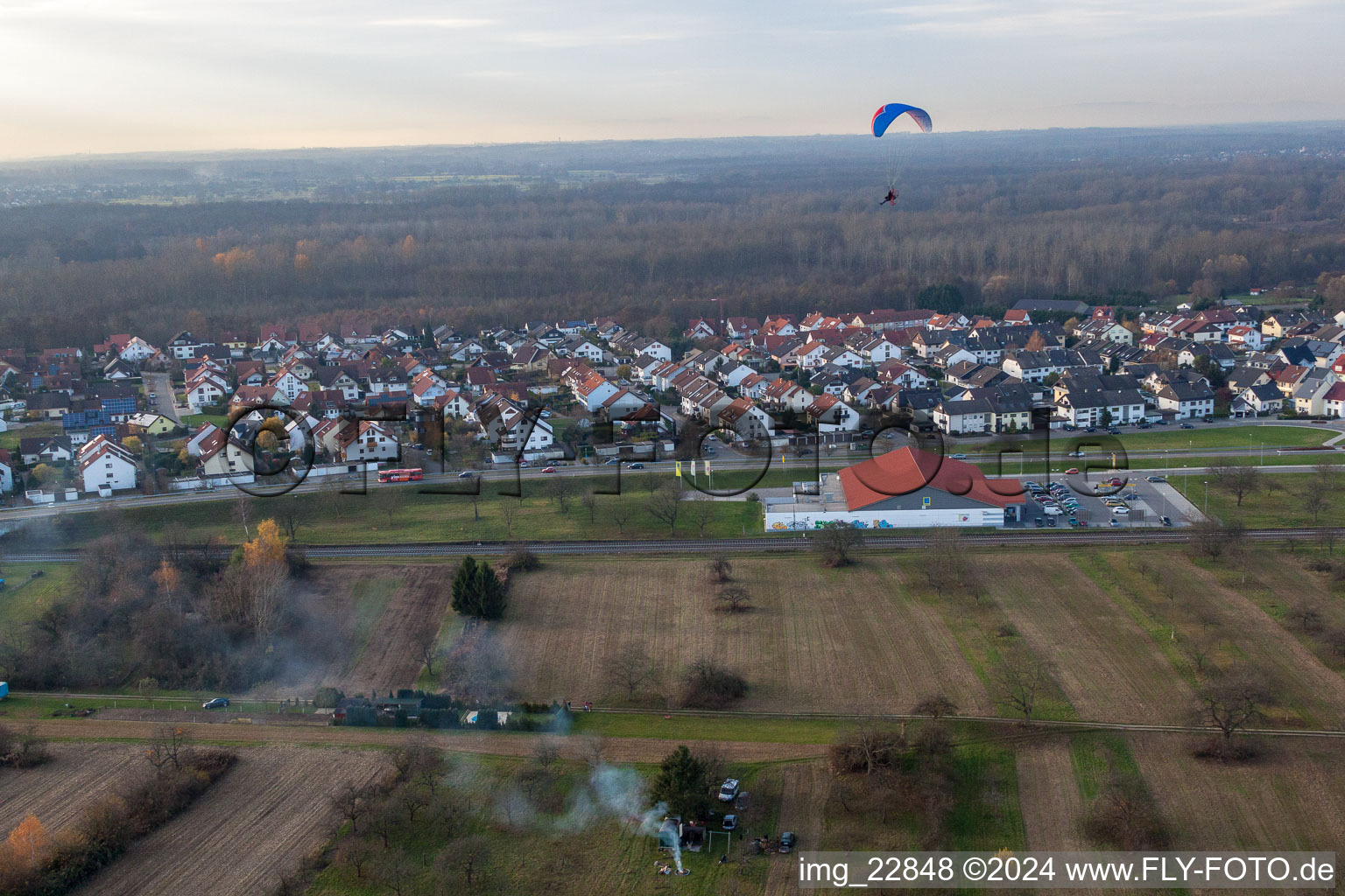 Vue oblique de Bietigheim dans le département Bade-Wurtemberg, Allemagne