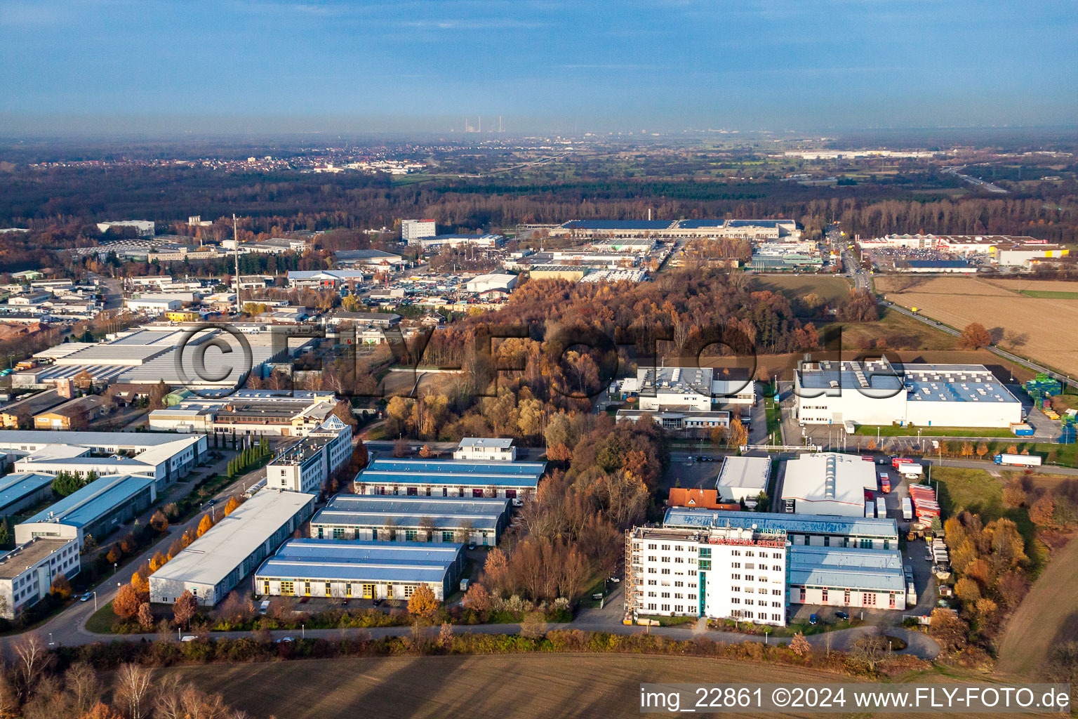 Vue aérienne de Quartier Niederbühl in Rastatt dans le département Bade-Wurtemberg, Allemagne