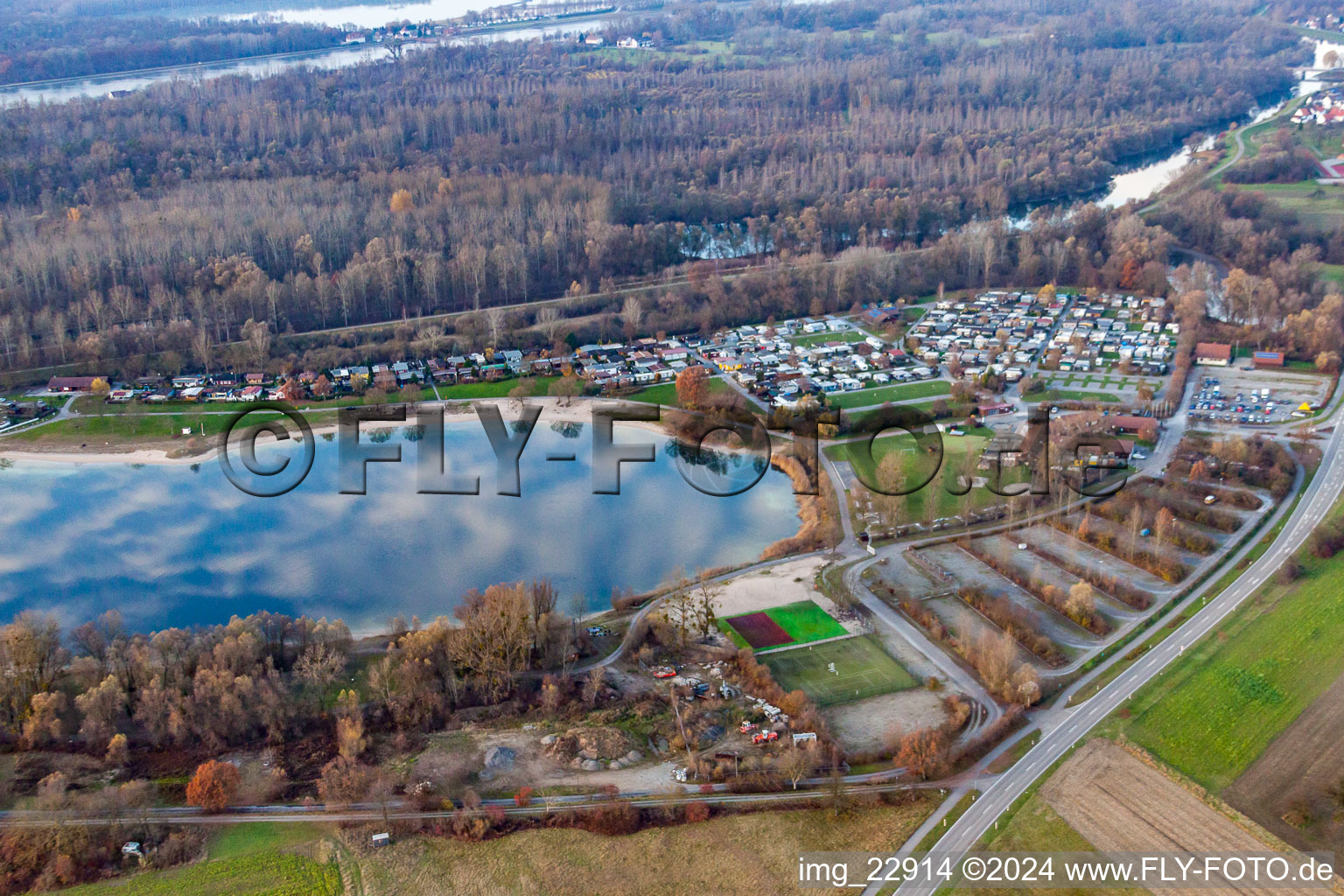 Vue aérienne de Paradis des loisirs de Rastatt à le quartier Plittersdorf in Rastatt dans le département Bade-Wurtemberg, Allemagne