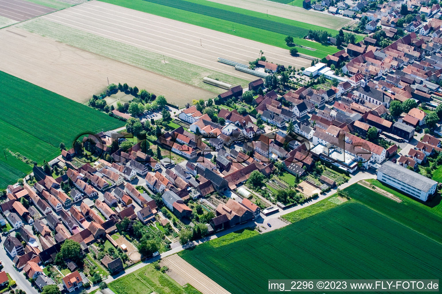 Quartier Hayna in Herxheim bei Landau dans le département Rhénanie-Palatinat, Allemagne depuis l'avion