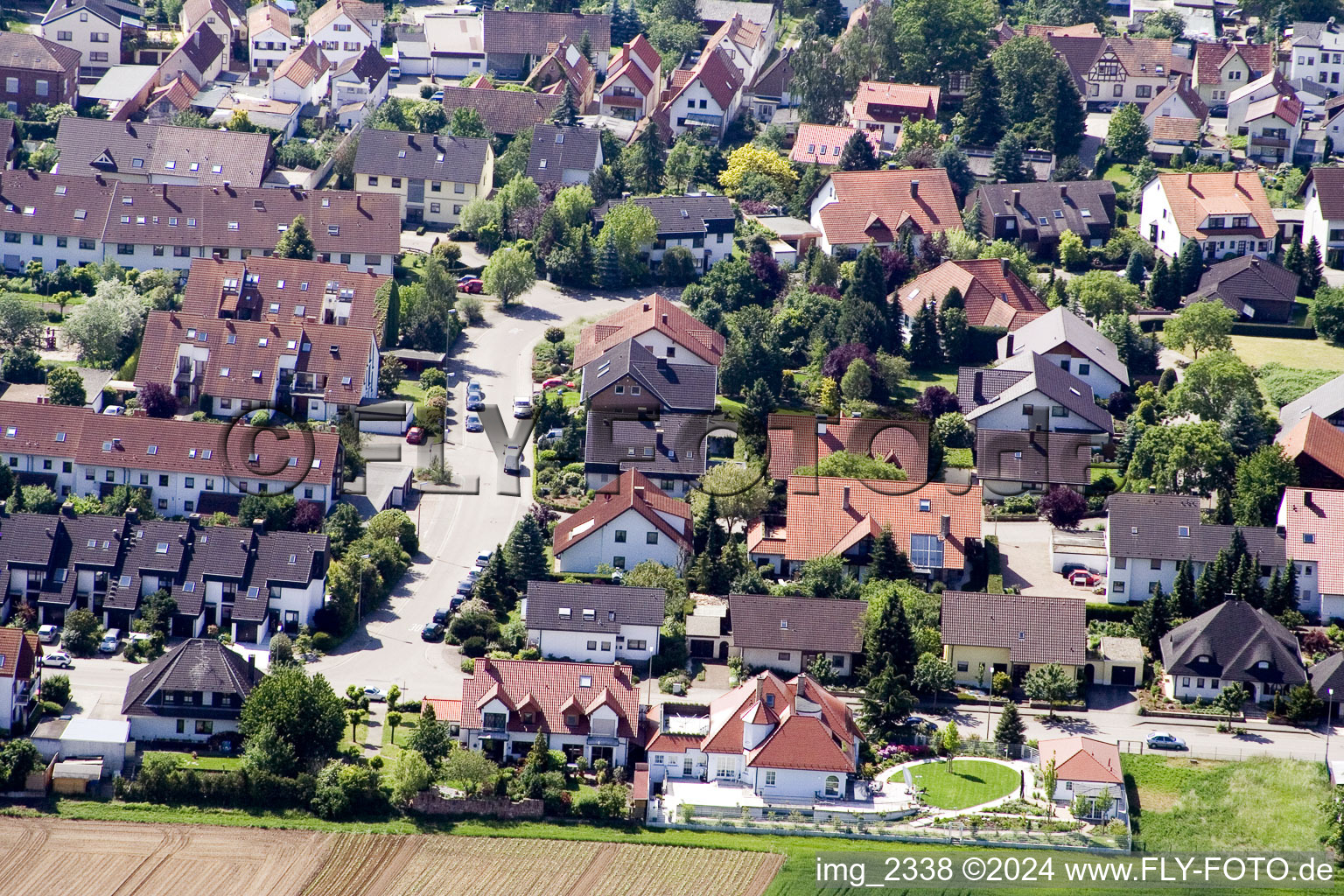 Photographie aérienne de Guttenbergstr à Kandel dans le département Rhénanie-Palatinat, Allemagne