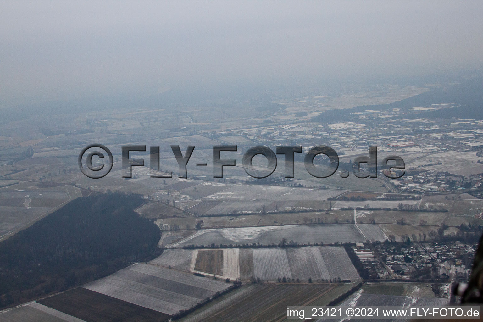 Vue aérienne de Aérodrome à Hockenheim dans le département Bade-Wurtemberg, Allemagne