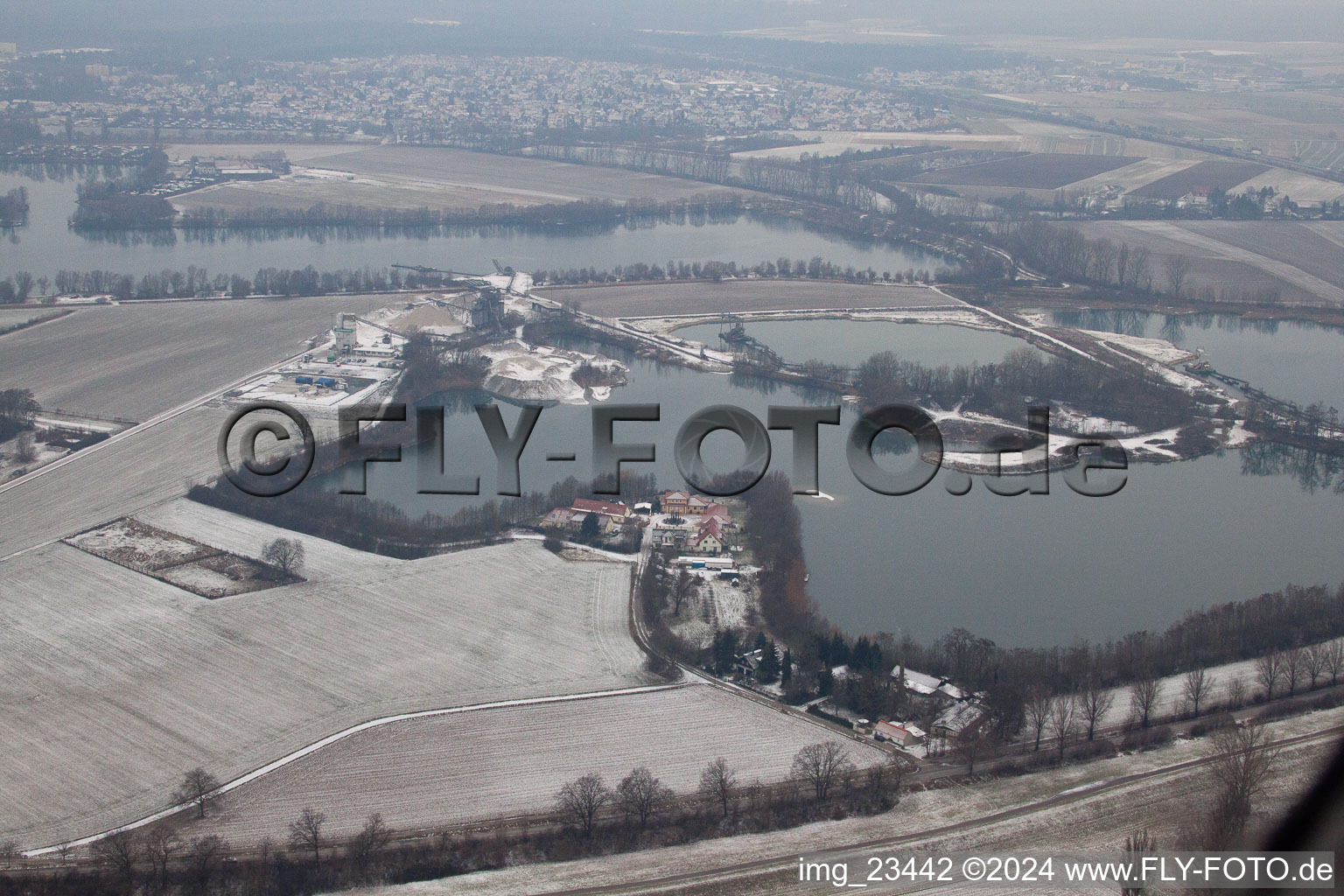 Vue aérienne de Deutschhof, Am Deutschewühl à Speyer dans le département Rhénanie-Palatinat, Allemagne