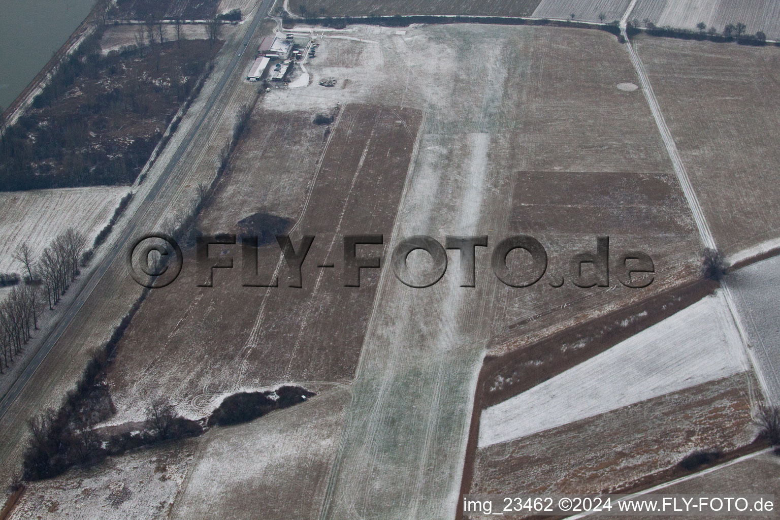 Photographie aérienne de Aérodrome de Herrenteich à Ketsch dans le département Bade-Wurtemberg, Allemagne