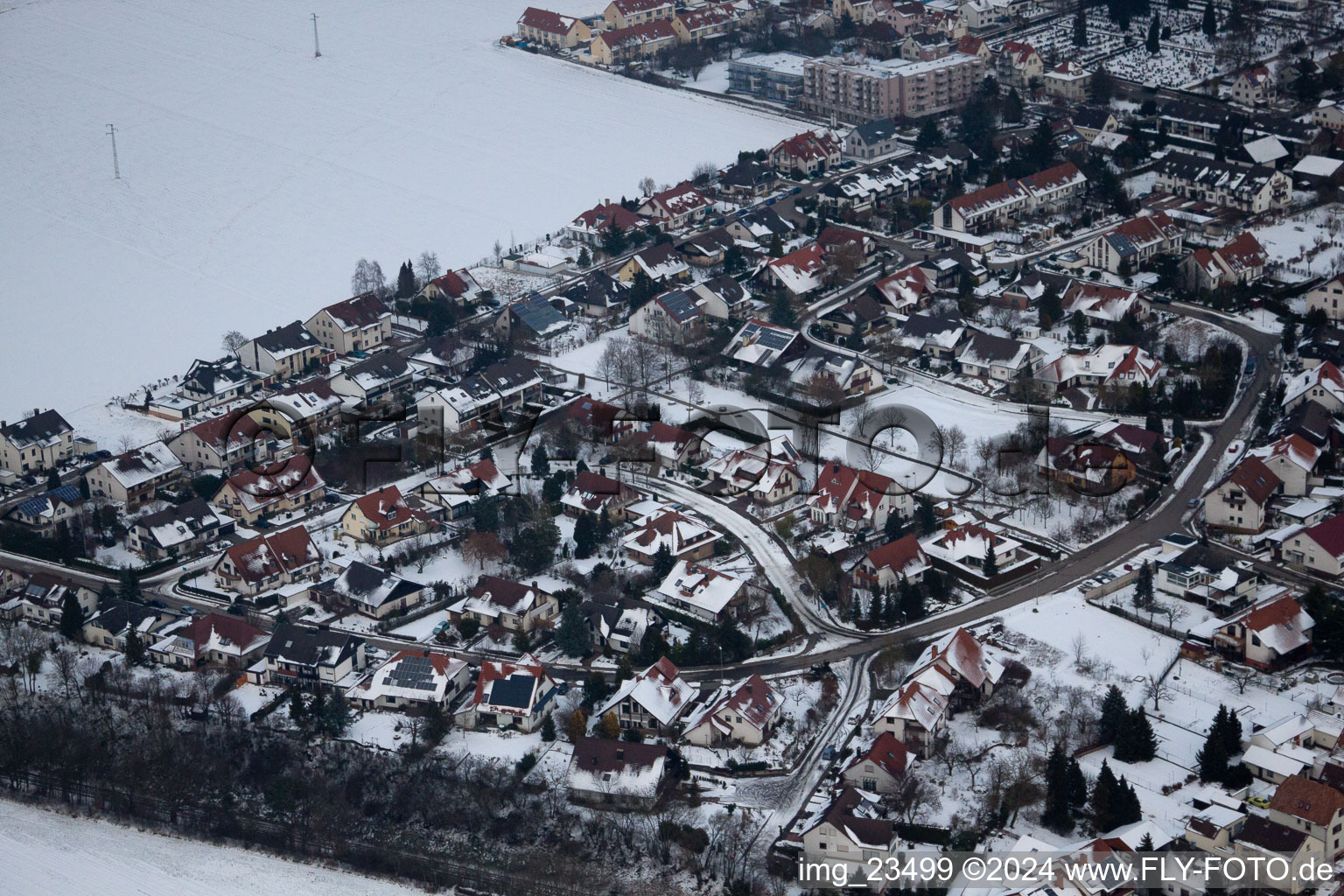 Vue aérienne de Bague château à Kandel dans le département Rhénanie-Palatinat, Allemagne