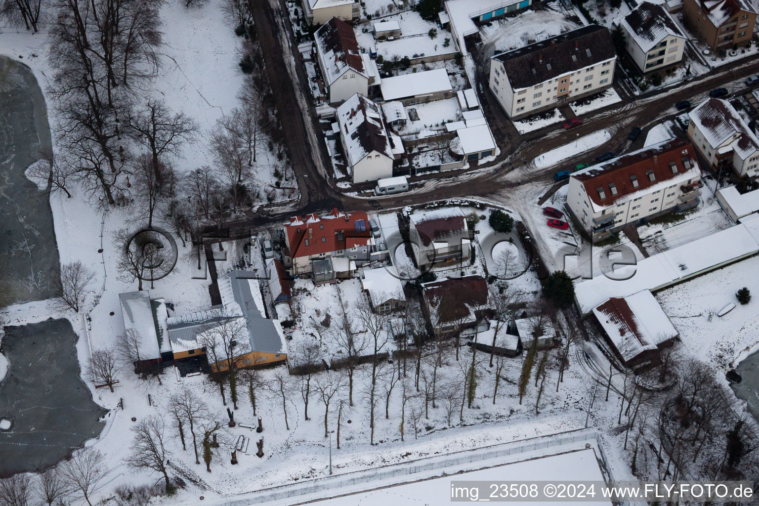 Règlement à Kandel dans le département Rhénanie-Palatinat, Allemagne vue d'en haut