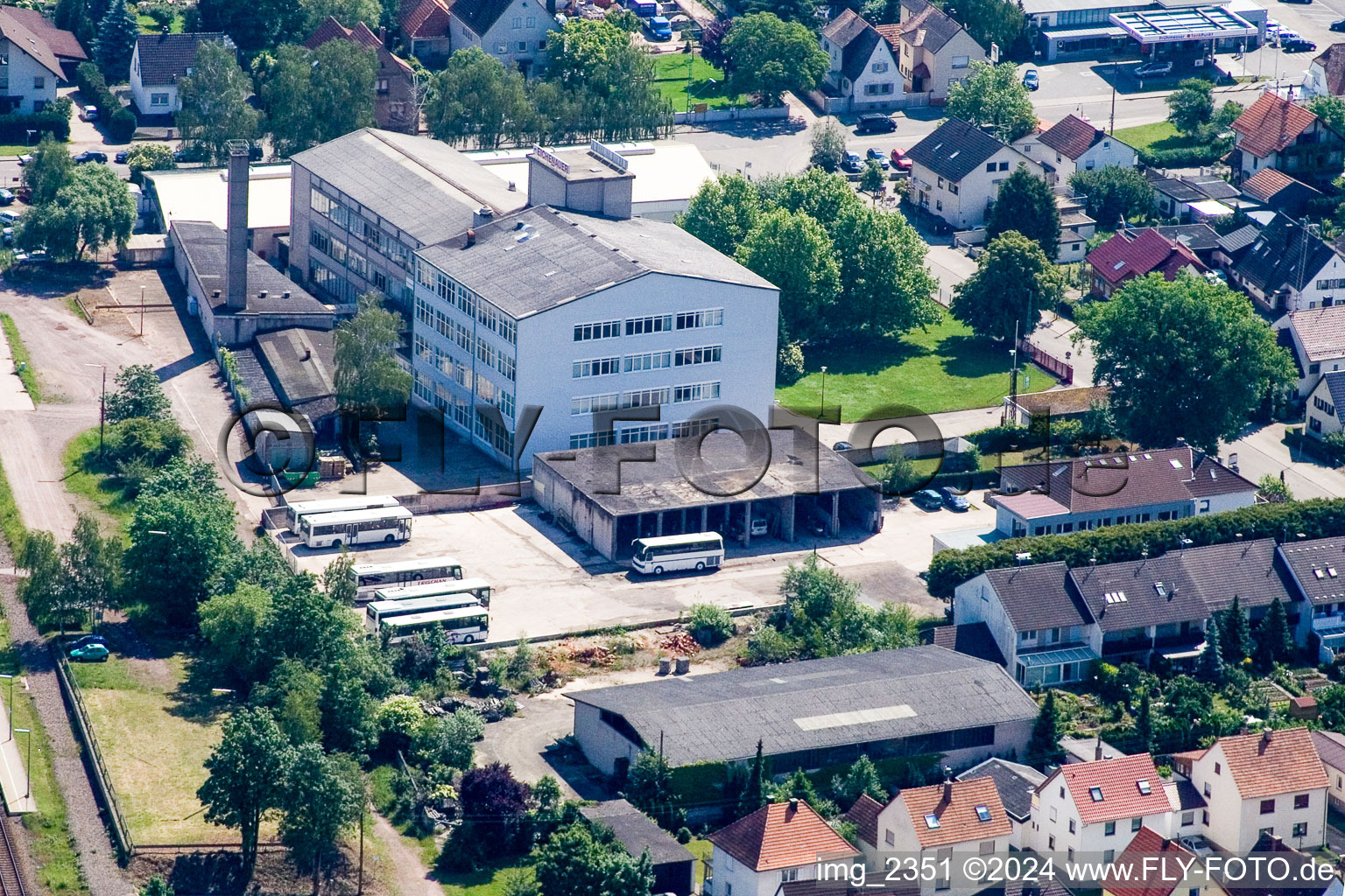 Vue aérienne de Eichenauer à Kandel dans le département Rhénanie-Palatinat, Allemagne