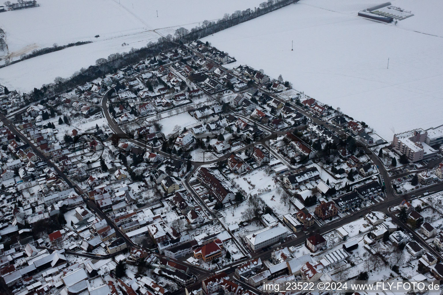 Vue oblique de Bague château à Kandel dans le département Rhénanie-Palatinat, Allemagne