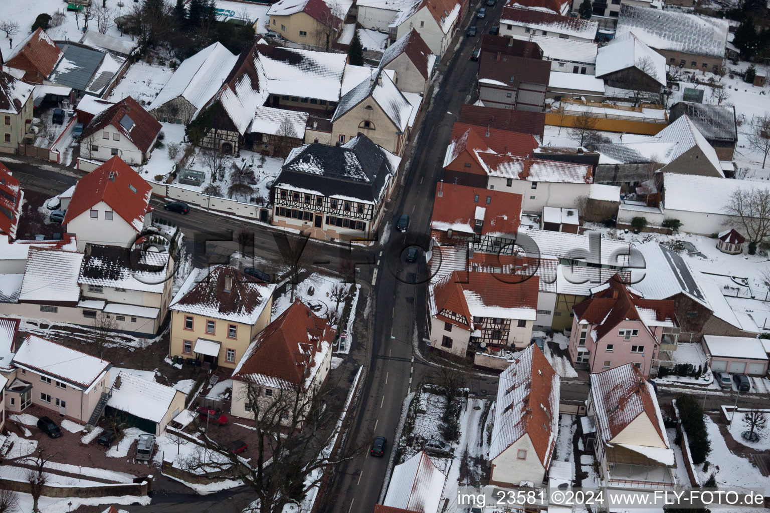 Image drone de Minfeld dans le département Rhénanie-Palatinat, Allemagne