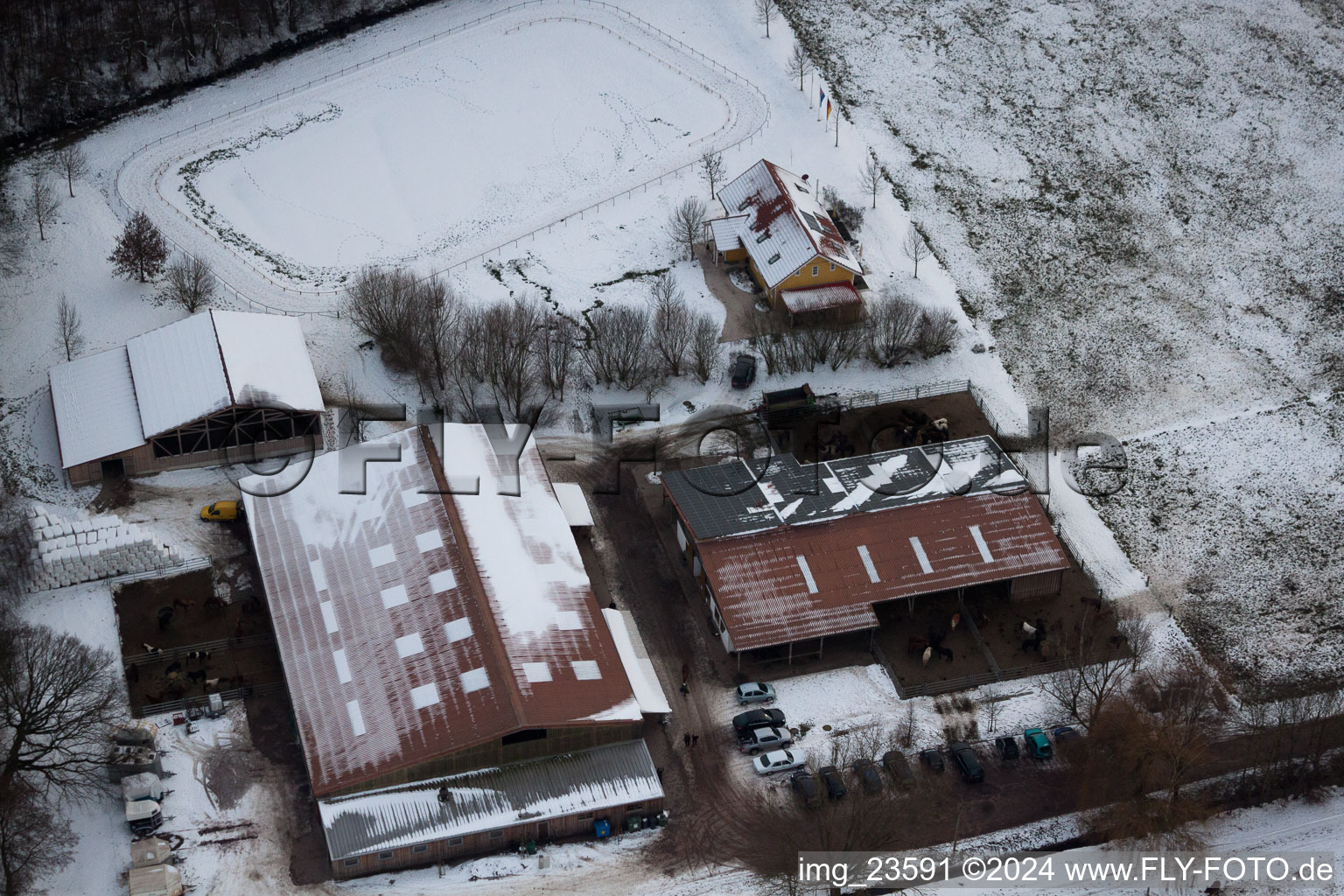 Freckenfeld dans le département Rhénanie-Palatinat, Allemagne hors des airs