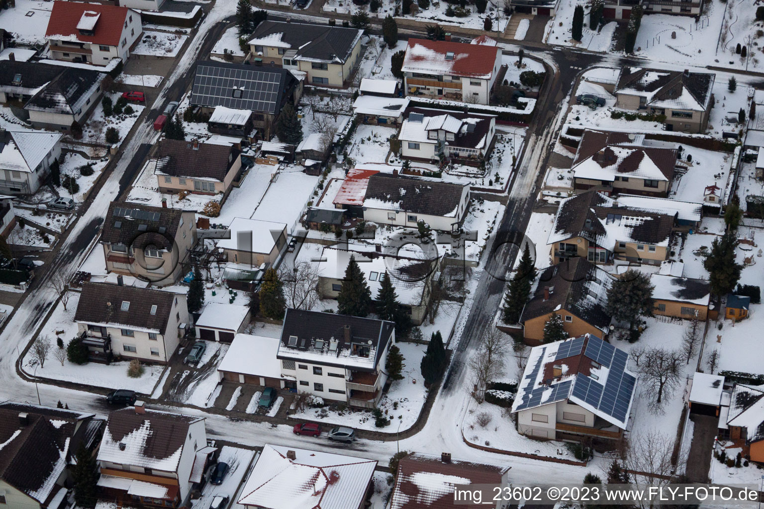 Photographie aérienne de Freckenfeld dans le département Rhénanie-Palatinat, Allemagne