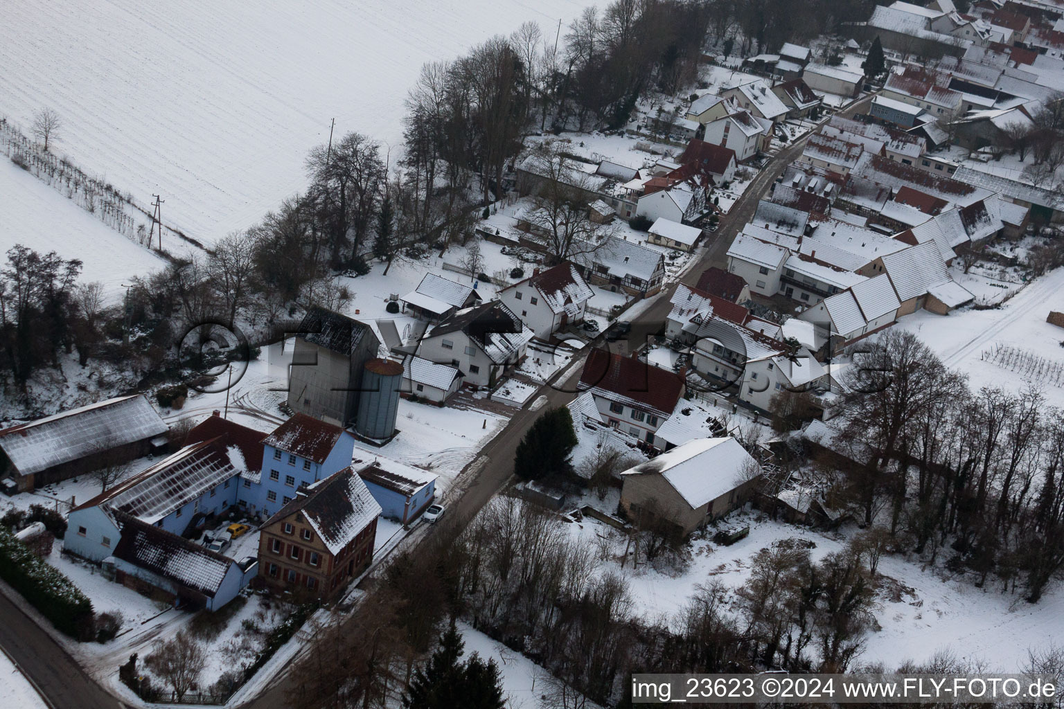 Photographie aérienne de Vollmersweiler dans le département Rhénanie-Palatinat, Allemagne