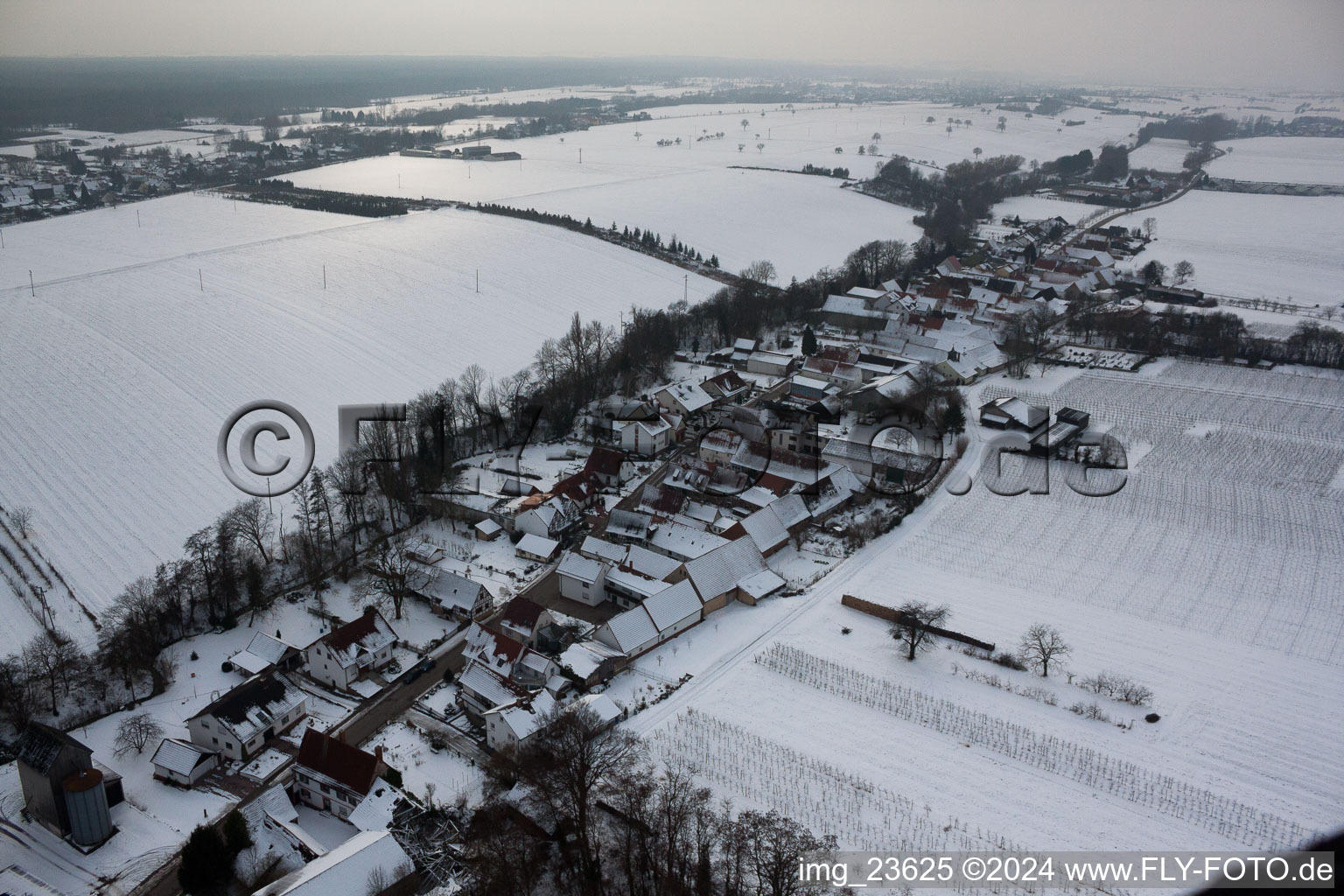 Vollmersweiler dans le département Rhénanie-Palatinat, Allemagne d'en haut