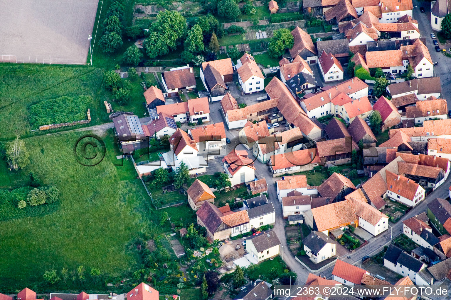 Photographie aérienne de Quartier Büchelberg in Wörth am Rhein dans le département Rhénanie-Palatinat, Allemagne