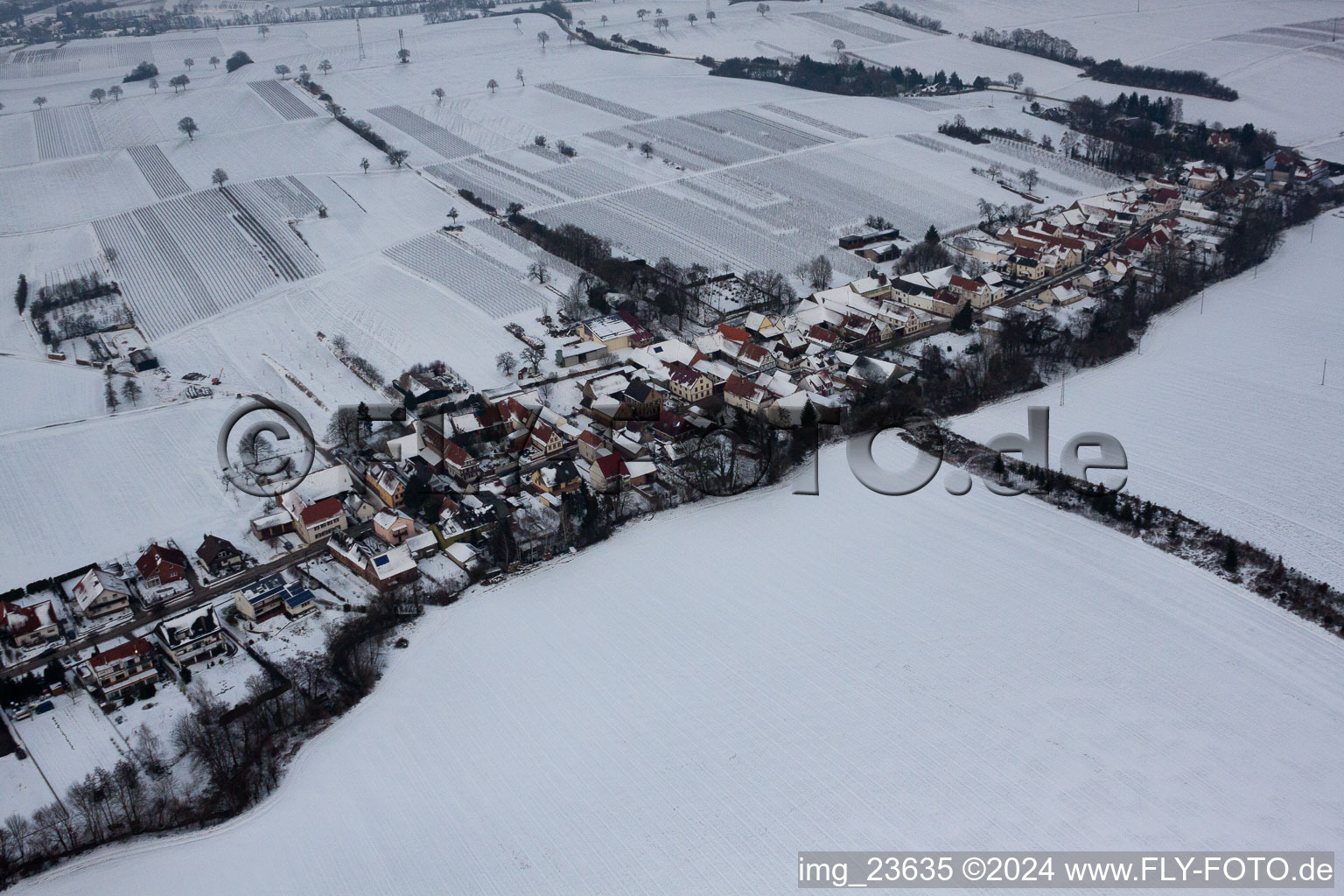 Enregistrement par drone de Vollmersweiler dans le département Rhénanie-Palatinat, Allemagne