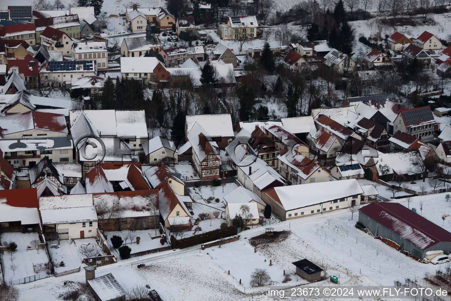 Dierbach dans le département Rhénanie-Palatinat, Allemagne vue du ciel