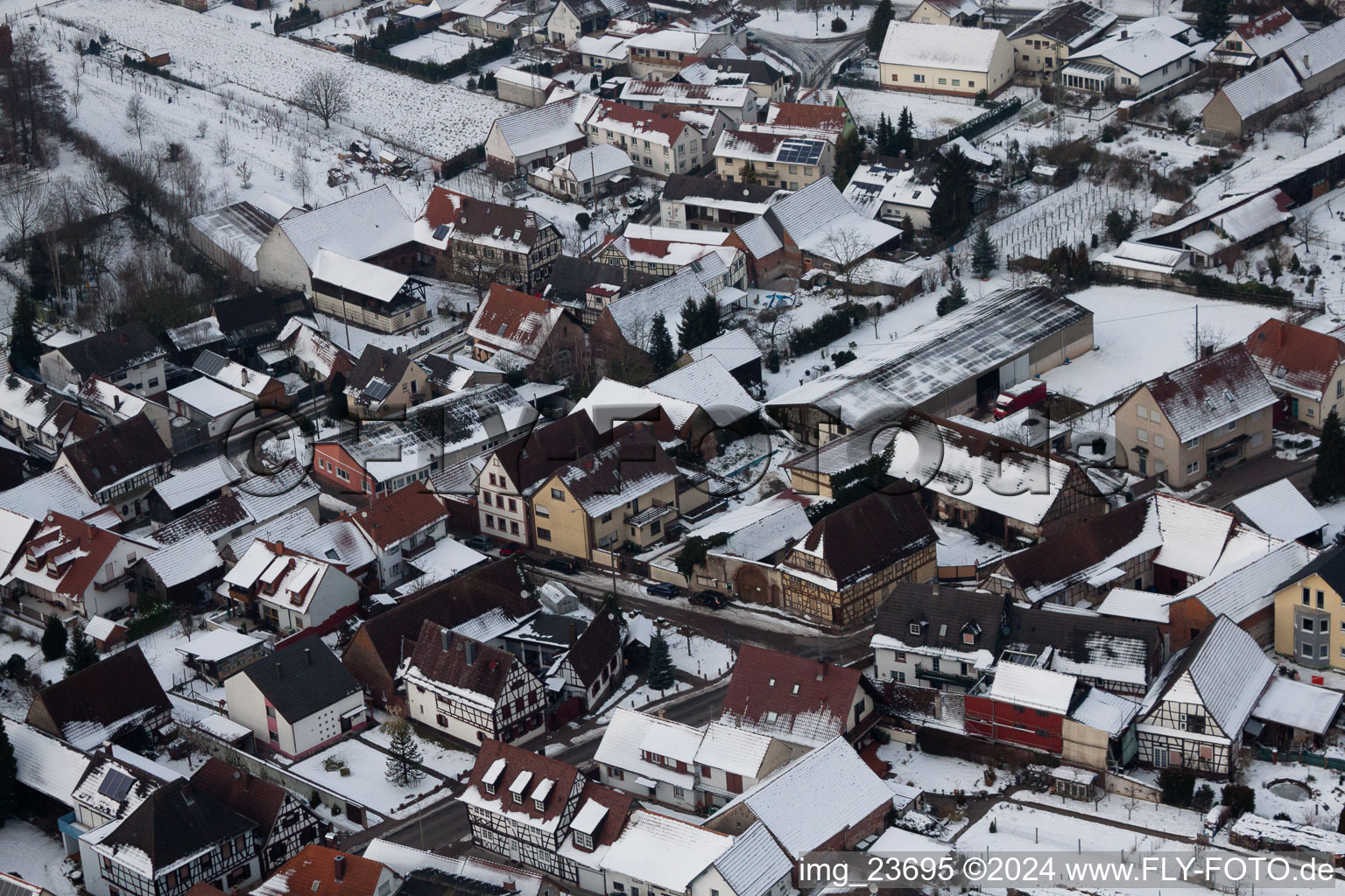 Barbelroth dans le département Rhénanie-Palatinat, Allemagne vue du ciel