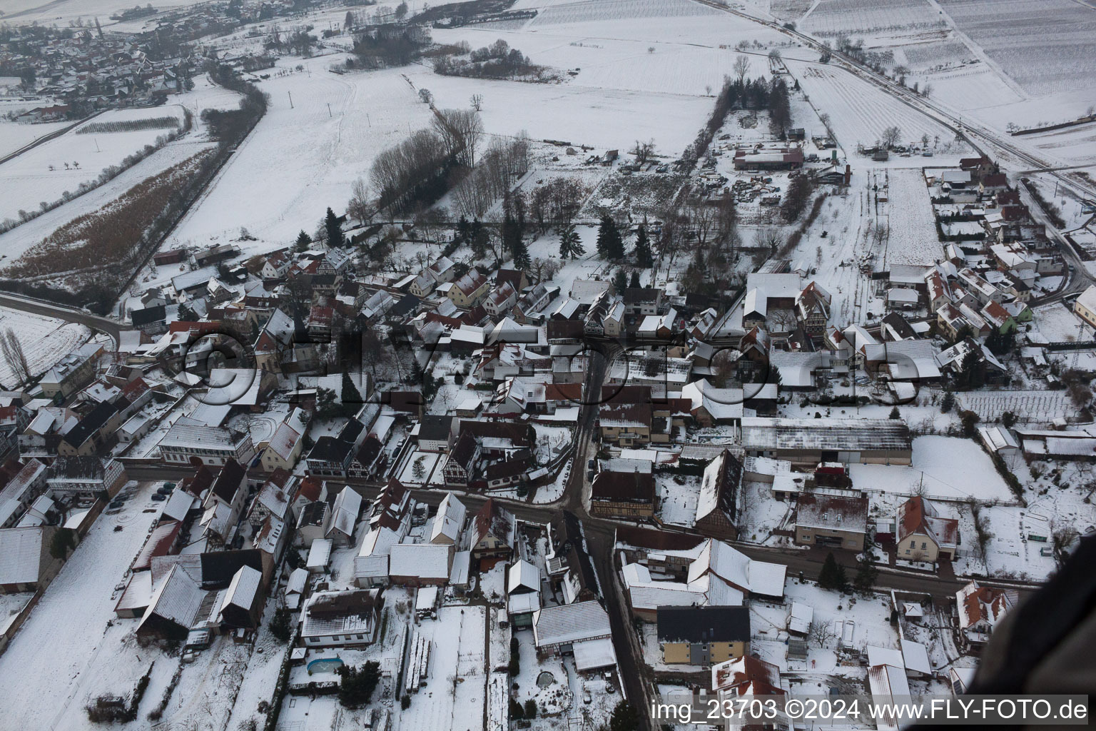 Barbelroth dans le département Rhénanie-Palatinat, Allemagne d'en haut