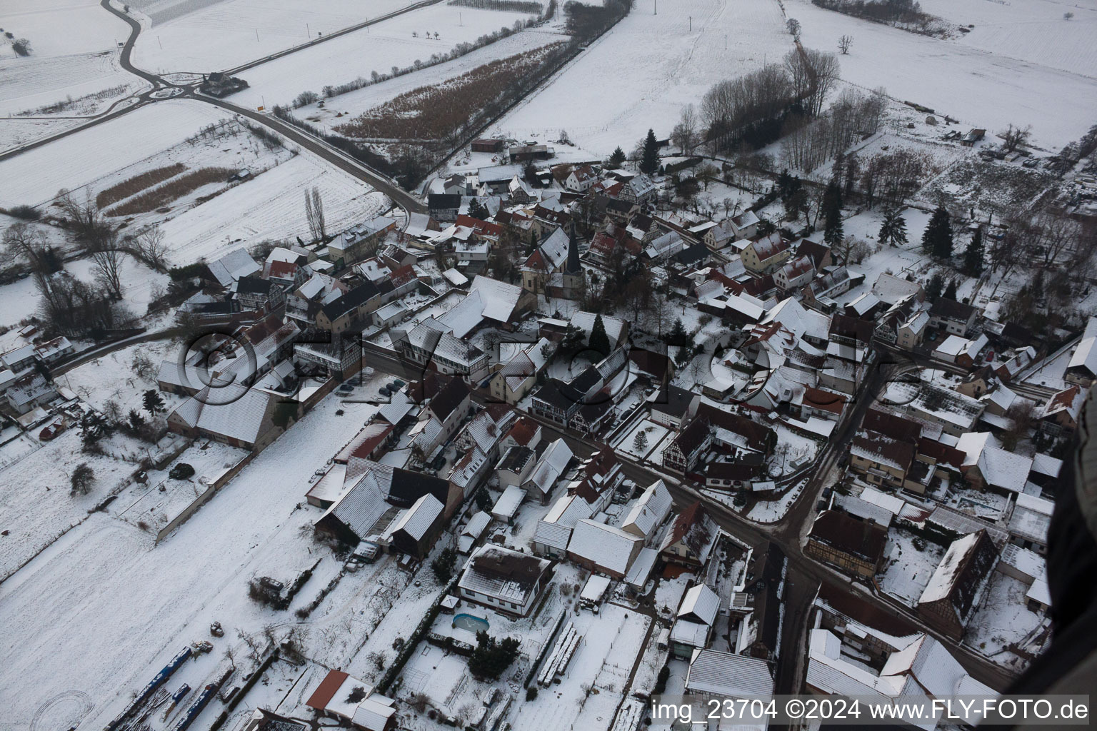 Barbelroth dans le département Rhénanie-Palatinat, Allemagne d'en haut