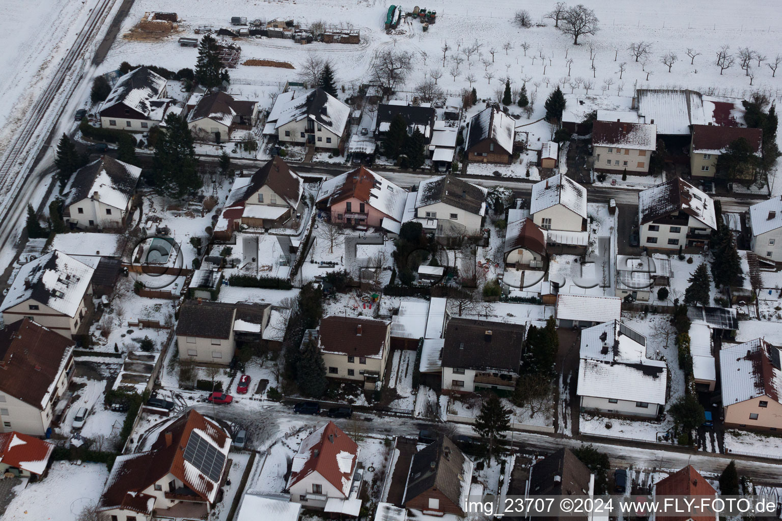 Barbelroth dans le département Rhénanie-Palatinat, Allemagne depuis l'avion