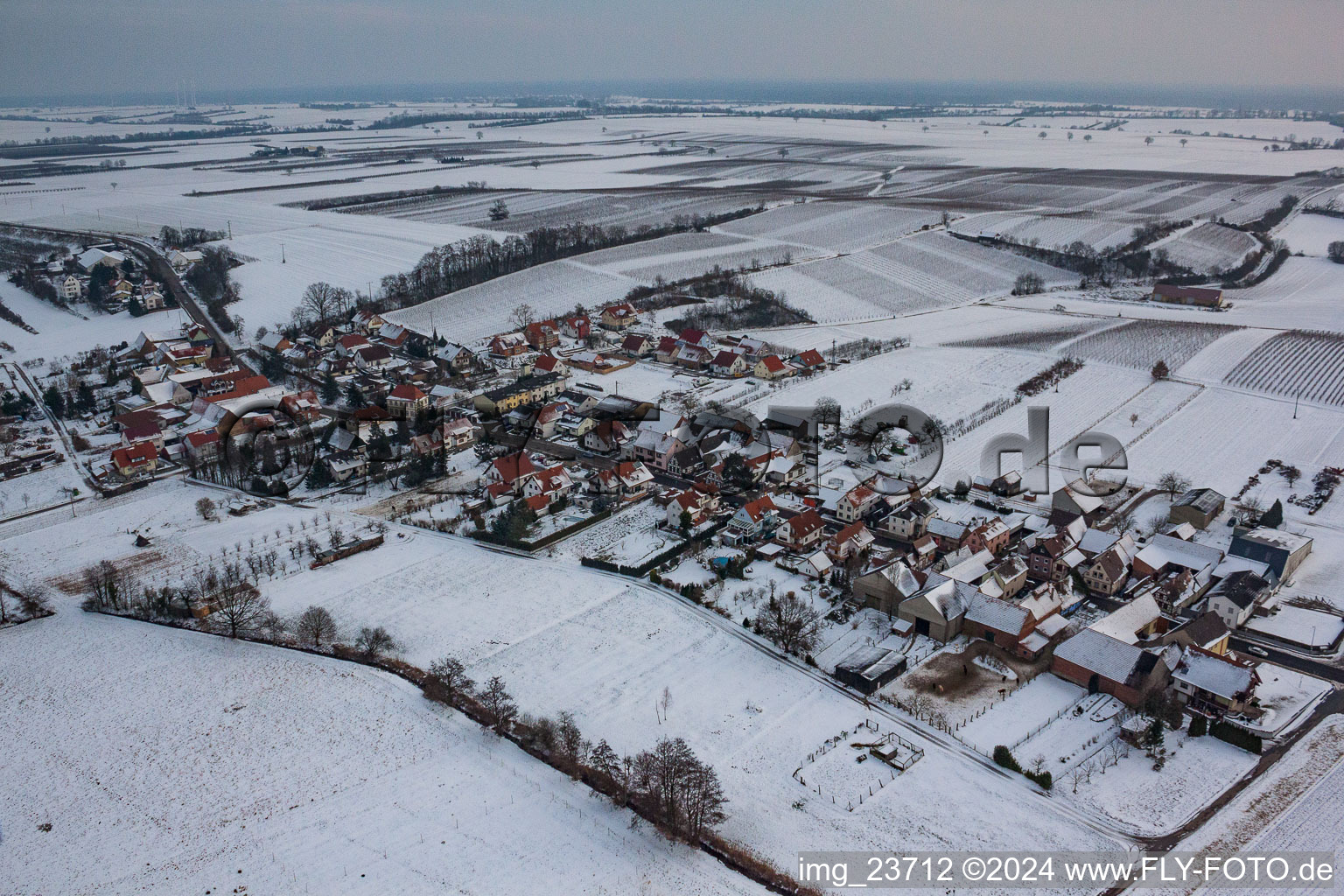 Photographie aérienne de Hergersweiler dans le département Rhénanie-Palatinat, Allemagne