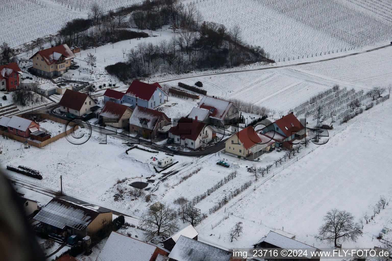 Hergersweiler dans le département Rhénanie-Palatinat, Allemagne vue d'en haut