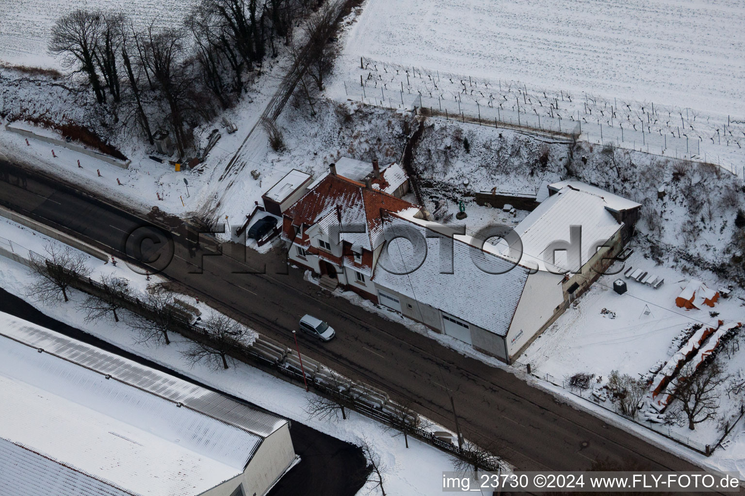 Hergersweiler dans le département Rhénanie-Palatinat, Allemagne vue d'en haut