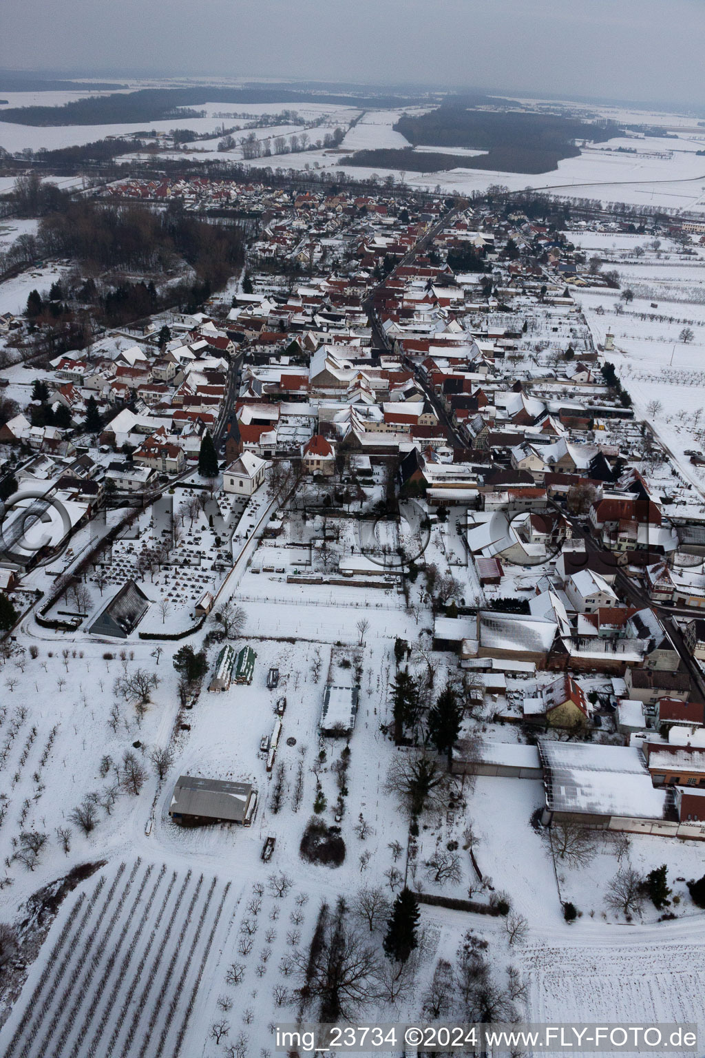 Winden dans le département Rhénanie-Palatinat, Allemagne vue du ciel