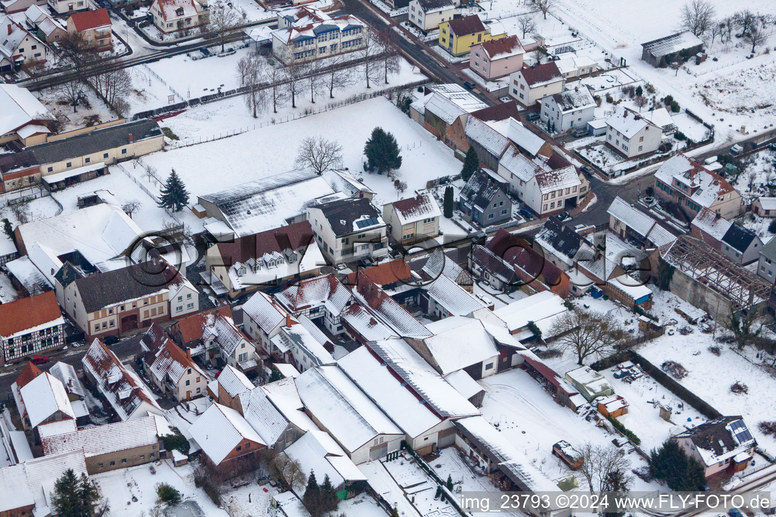 Image drone de Steinweiler dans le département Rhénanie-Palatinat, Allemagne