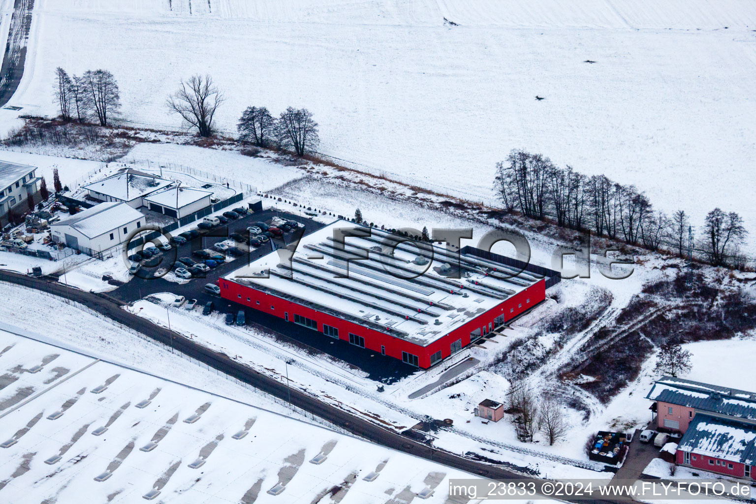 Photographie aérienne de Univers de remise en forme de Bienwald à le quartier Minderslachen in Kandel dans le département Rhénanie-Palatinat, Allemagne