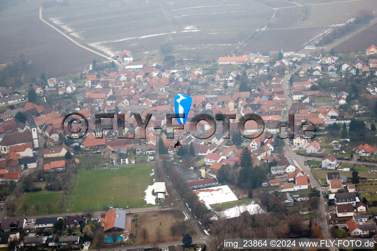 Quartier Mörzheim in Landau in der Pfalz dans le département Rhénanie-Palatinat, Allemagne du point de vue du drone