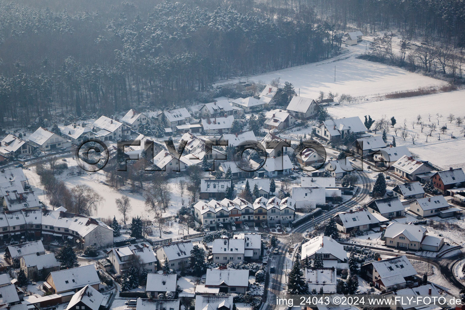 Image drone de Nouvelle zone de développement de Tongruben à Rheinzabern dans le département Rhénanie-Palatinat, Allemagne