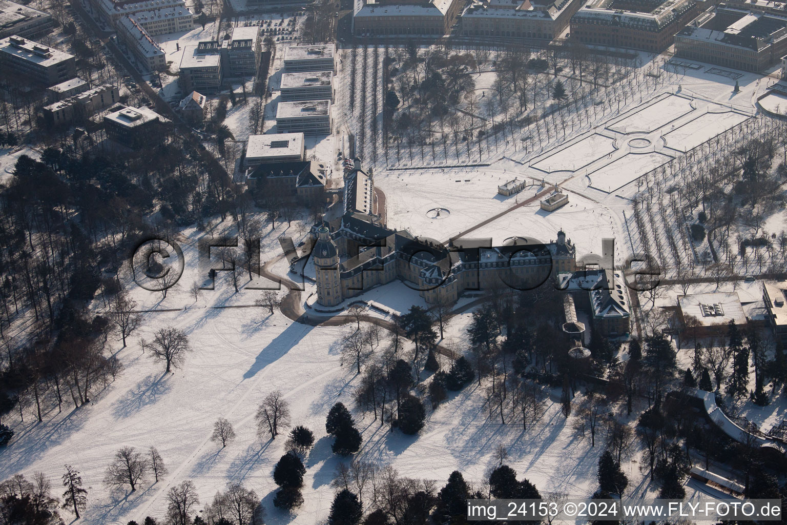 Vue oblique de Verrouillage à le quartier Innenstadt-West in Karlsruhe dans le département Bade-Wurtemberg, Allemagne