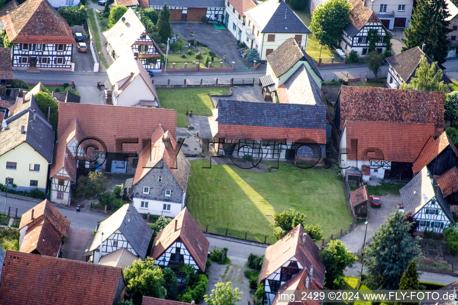 Forstfeld dans le département Bas Rhin, France d'en haut