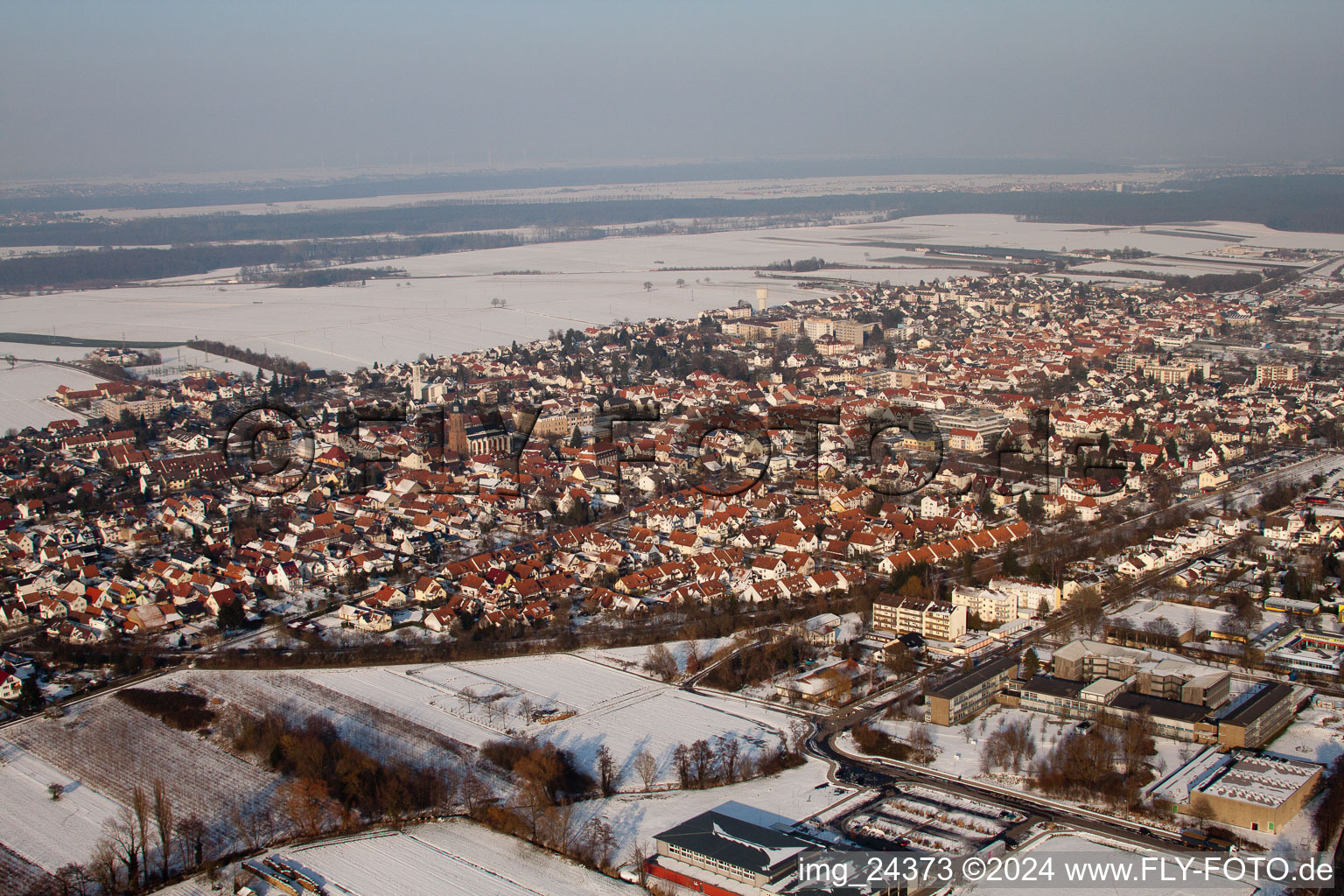 Photographie aérienne de Du sud-ouest à Kandel dans le département Rhénanie-Palatinat, Allemagne