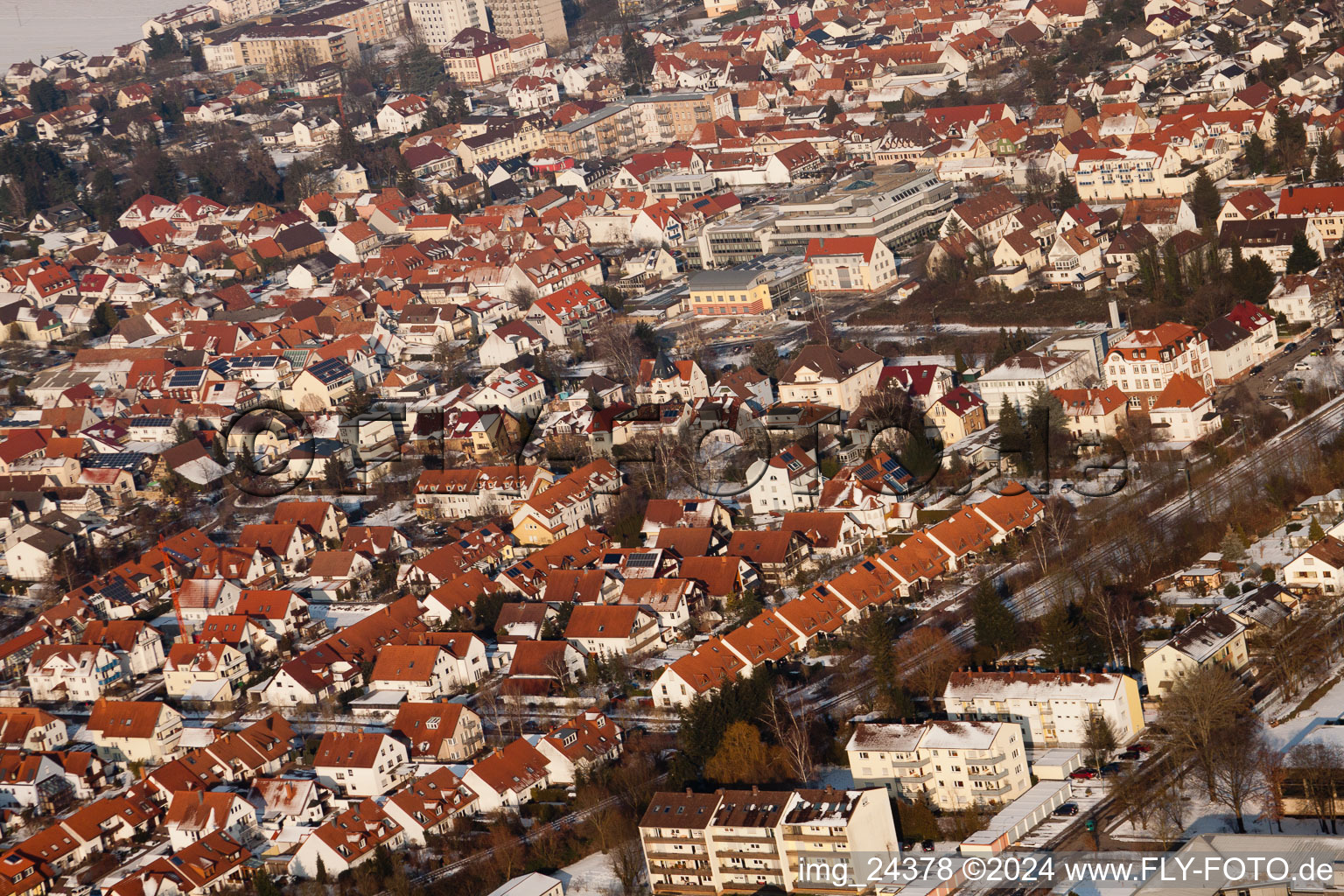 Du sud-ouest à Kandel dans le département Rhénanie-Palatinat, Allemagne vue d'en haut