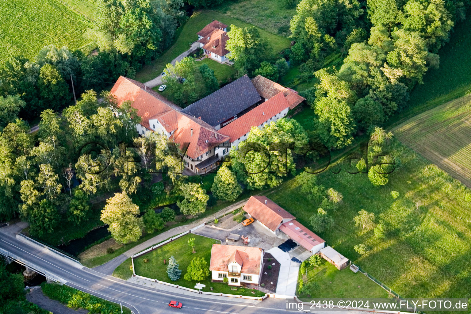 Forstfeld dans le département Bas Rhin, France vue d'en haut