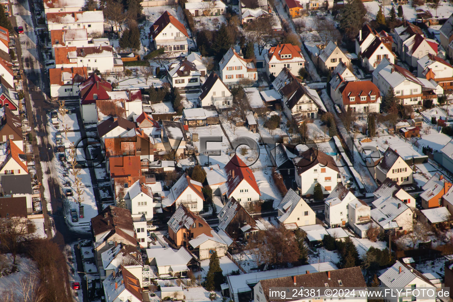 Au Schwanenweier à Kandel dans le département Rhénanie-Palatinat, Allemagne vue d'en haut