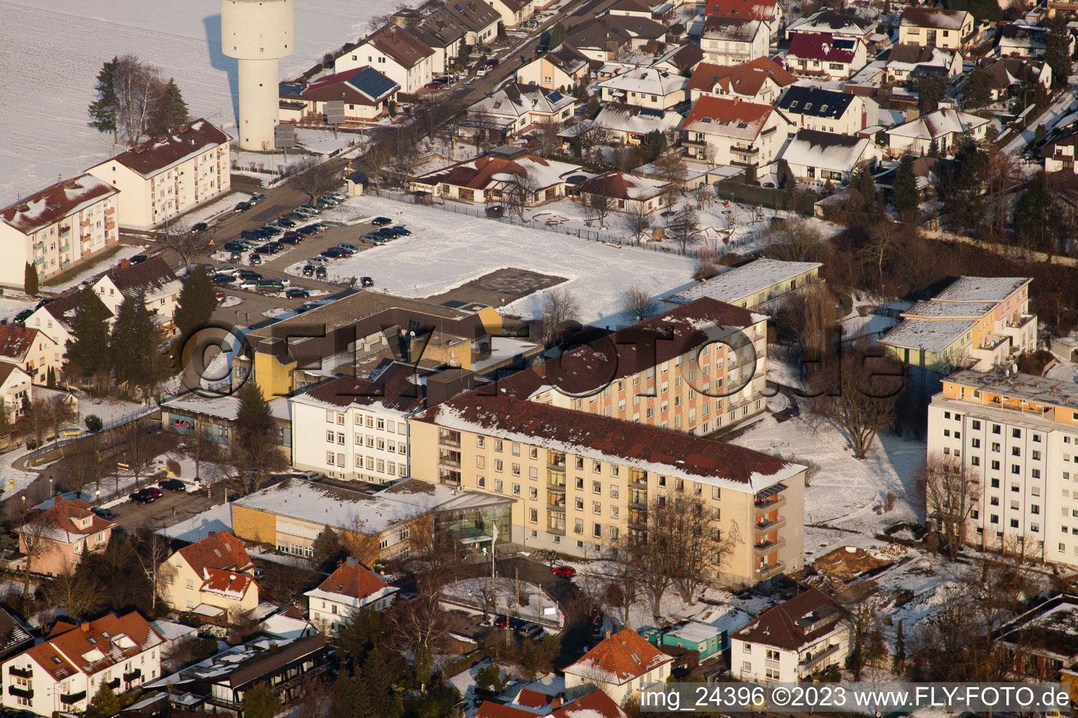 Vue aérienne de Hôpital Asklepius à Kandel dans le département Rhénanie-Palatinat, Allemagne
