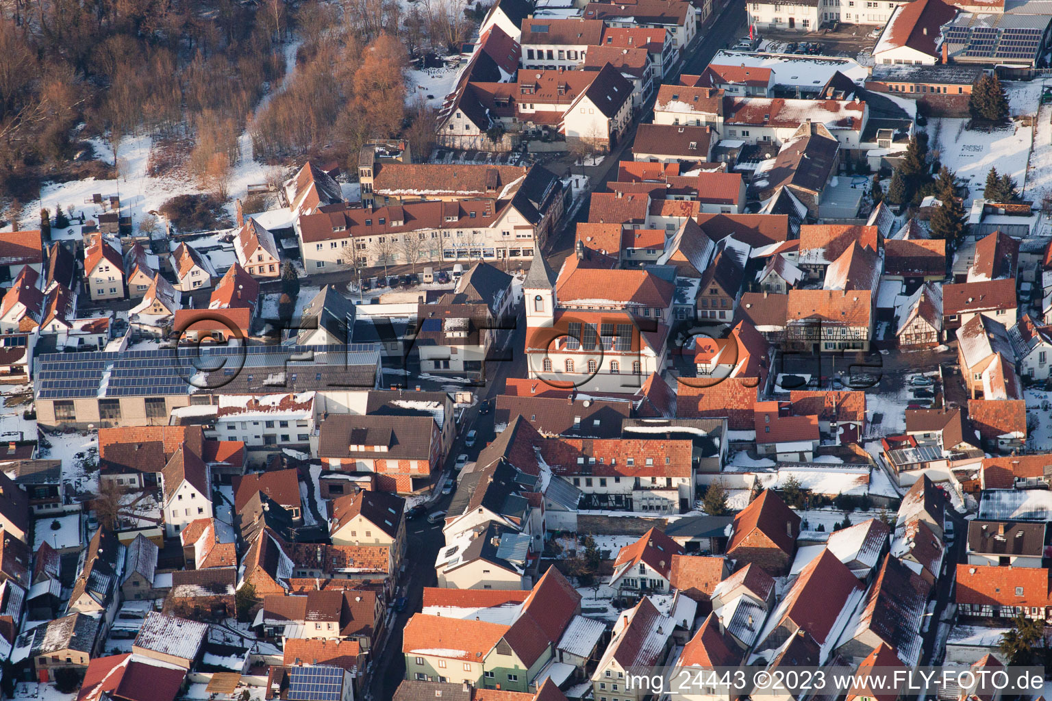 Photographie aérienne de Quartier Ingenheim in Billigheim-Ingenheim dans le département Rhénanie-Palatinat, Allemagne