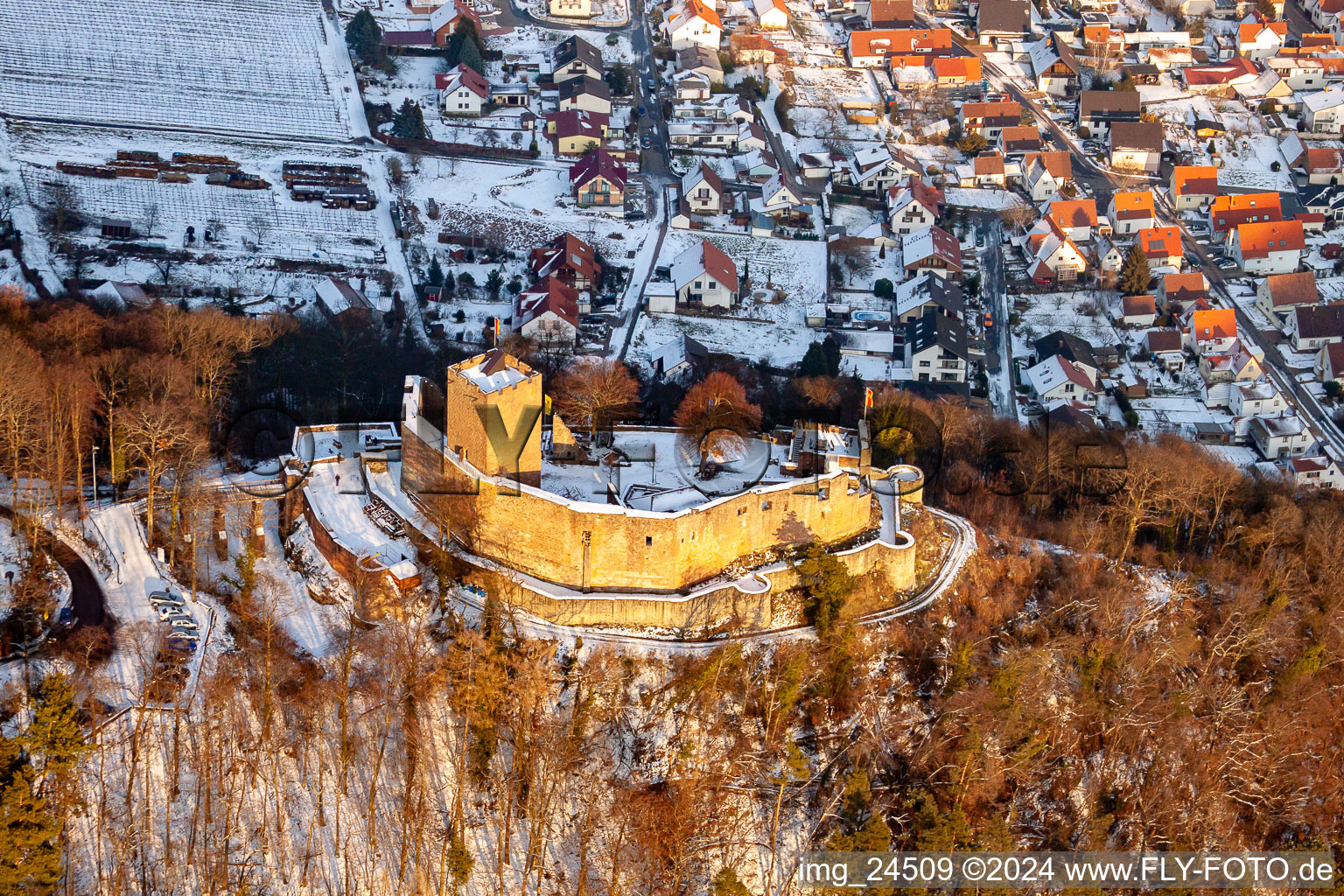 Image drone de Ruines de Landeck à Klingenmünster dans le département Rhénanie-Palatinat, Allemagne