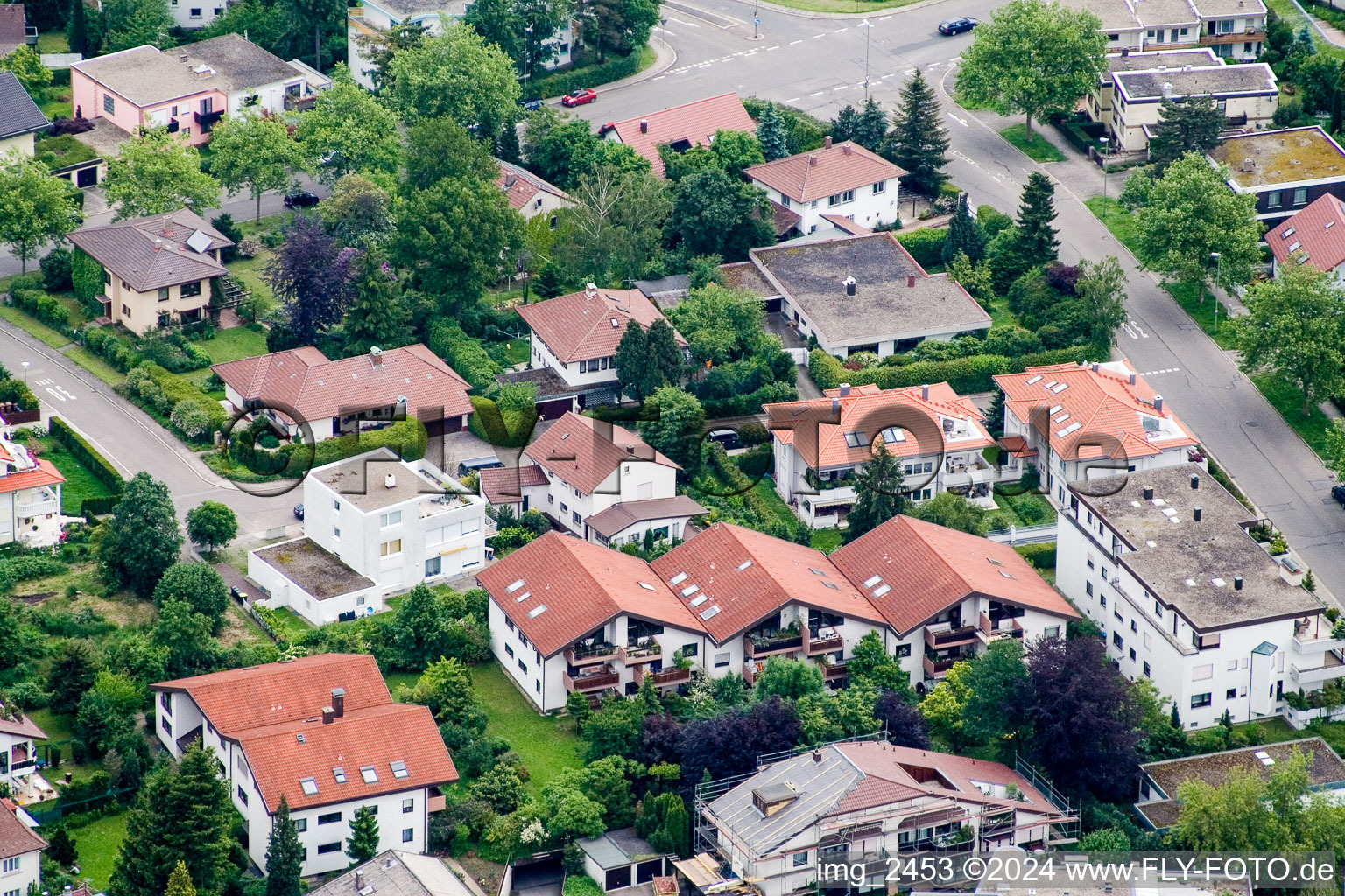 Vue aérienne de SW, Am Stangenacker à Pforzheim dans le département Bade-Wurtemberg, Allemagne