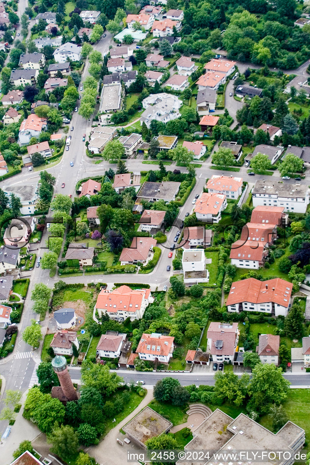 Vue aérienne de SW, Am Stangenacker à Pforzheim dans le département Bade-Wurtemberg, Allemagne