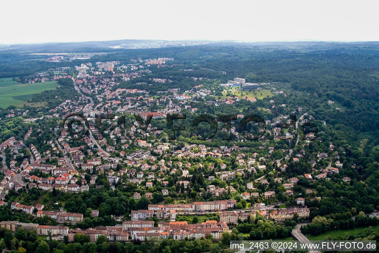 Pforzheim dans le département Bade-Wurtemberg, Allemagne vue du ciel