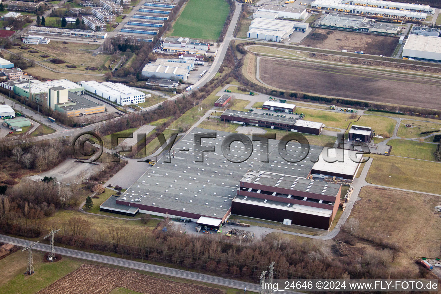 Photographie aérienne de SEW Eurodrive à Bruchsal dans le département Bade-Wurtemberg, Allemagne